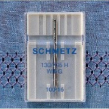 Schmetz Kenar Bastırma İğnesi (Gevşek Dokulu Kumaşlar Süs Dikişleri) 100 Numara Tekli Paket