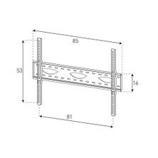 Sonorous Surefix 240 42”-82” LCD-LED Sabit Askı Aparatı