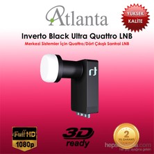 Atlanta Inverto Black Ultra Quattro Santral LNB (Santral/Merkezi Sistem/Multiswitch Kullanım)