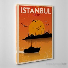 Tabloshop Istanbul Sunset Kanvas Tablo