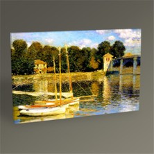 Tablo 360 Claude Monet Argenteuil'de Köprü Tablo 45X30