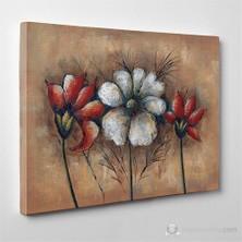 Tabloshop - Çiçek Yağlıboya Reprodüksiyon Canvas Tablo - 75X50cm
