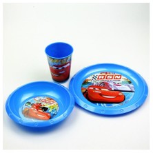Cars Plastik 3'Lü Set (Kase,Tabak,Bardak)