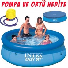 İntex 56970 Aile Havuzu Şişme 244X76cm Örtü Ve Pompa Hediye!