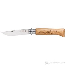 Opinel Inox Meşe İşlemeli 8 No Çakı (001621)