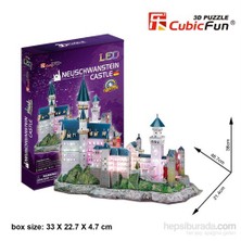 Cubic Fun 128 Parça Neuschwanstein Şatosu Puzle (Led Işıklı)