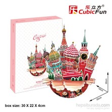 Cubic Fun 3D 68 Parça Puzzle Cityscape - Moskova