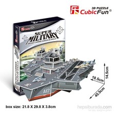 Cubic Fun 3D Puzzle 60 Parça Aircraft Carrier Charles De Gaulle