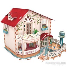 Cubic Fun 3D 114 Parça Puzzle Holiday Bungalow Dollhouse