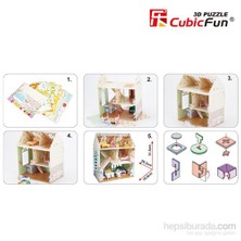 Cubic Fun 160 Parça 3D Puzzle Dreamy Dollhouse