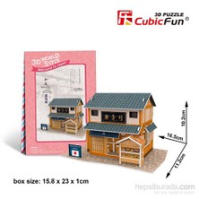 Cubic Fun 3D 32 Parça Puzzle Japon Sushi Restaurantı