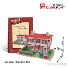 Cubic Fun 3D Türk Halk Evi 1 Karton Maket (26 Parça)