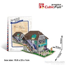 Cubic Fun 31 Parça Fransız Çiçek Evi 3D Maket