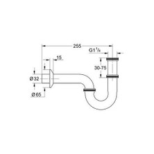 Grohe Lavabo Sifonu 255 mm - 28947000