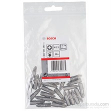 Bosch  - 25'Li Paket - Ekstra Sert Seri Vidalama Ucu - Pz 2, 25 Mm