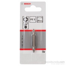 Bosch  - 3 Parçalı Çift Taraflı Vidalama Ucu Seti - Pz1: Pz1: 45 Mm