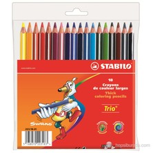 STABILO Trio thick Üçgen KBoya 18'li Pkt