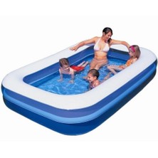 Bestway 54006 Jumbo Dikdörtgen Aile Havuzu Pompa Yama Setli