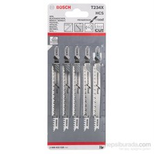 Bosch  - Kademeli Artan Dişli Serisi Ahşap İçin T 234 X Dekupaj Testeresi Bıçağı - 5'Li Paket