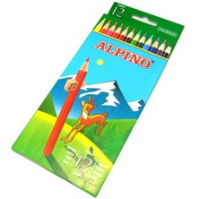 Alpino 12 Renk 1/1 Kuruboya Kalemi AL-654 Tam Boy