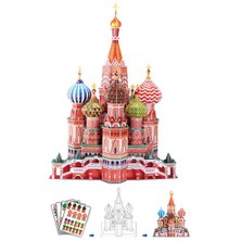 Cubic Fun Puzzle St. Basil's Cathedral (3 Boyutlu)