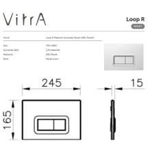 VitrA Loop R 740-0680 Kumanda Paneli, Parlak Krom