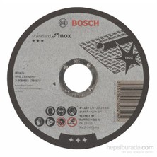 Bosch  - Standard Seri Inox (Paslanmaz Çelik) İçin Düz Kesme Diski (Taş) - Wa 60 T Bf, 115 Mm, 22,23 Mm, 1,6 Mm