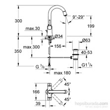 Grohe Grandera Tek Delikli Lavabo Bataryası - 21107000
