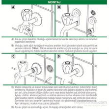 Universal® Çeşme Tip Tasarruflu Uzatma - WC Taharet Musluk 5 Litre/Dakika (Tekli Kısa Musluklarda)