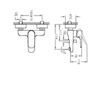 Artema X-Line A42324 Banyo Bataryası Krom