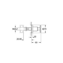 Grohe Allure Ankastre Stop Valf - 19334000