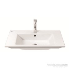 Turkuaz Cerastyle Arte 75x45 Cm Etajerli Lavabo