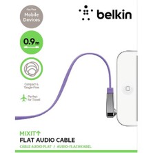 Belkin 3.5mm Universal Aux Ses Kablosu Mor - AV10128cw03-PUR