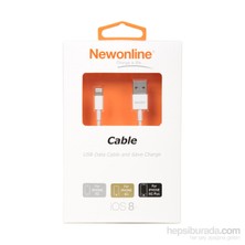 Newonline Apple iPhone Uyumlu 6 Plus/6/5/5s/iPad Mini/iPad Air Lightning USB Data ve Şarj Kablosu - (NW-IP6-KB)