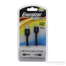 Energizer LCAEHUSY30BK2 Micro USB 3.0 Şarj ve Data Kablosu(Hızlı Şarj Özelliği)