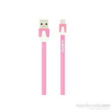 Energizer LCAEHUFCMCPK2 Usb Pembe Micro Usb Data + Şarj Kablosu - 13847