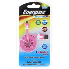 Energizer LCAEHUFCMCPK2 Usb Pembe Micro Usb Data + Şarj Kablosu - 13847