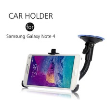 Markacase Galaxy Note 4 Telefon Tutucu Cam Vantuzlu