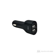 Dexim Dca154 Dual USB Araç Şarj Cihazı Siyah iPhone Uyumlu / iPod
