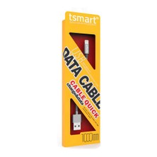 T&Smart  iPhone Uyumlu İçin Hızlı Şarj &Data Kablosu Gri Ve Altın Renk
