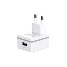 Lityus Duvar Şarj Cihazı + Micro Usb Kablo (Beyaz) -  AKLWCS0202