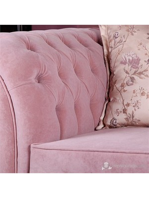 3A Mobilya Pink Dream Chesterfield Kanepe