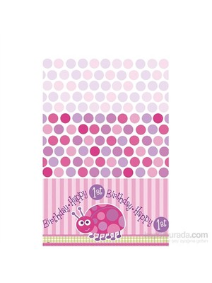 Balon First Birthday Ladybug Masa Örtüsü 120X180 Cm