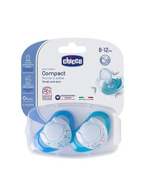 Chicco Physio Compact Kauçuk Emzik Erk 6-12 Ay 2Li