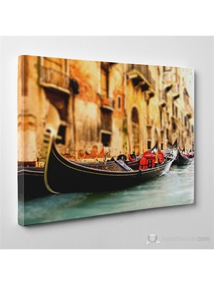 Tabloshop - Venetian Gondola Iı Canvas Tablo - 75X50cm