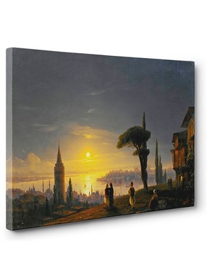 Tabloshop - İvan Ayvazovski - Galata Kulesi Tablosu