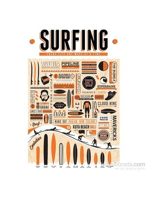 Maxi Poster Surfing Enjoy Life One Wave At A Time