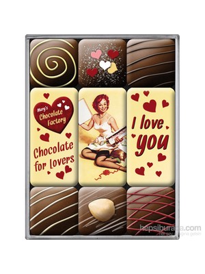 I Love You Chocolate Magnet Set (9 Parça)