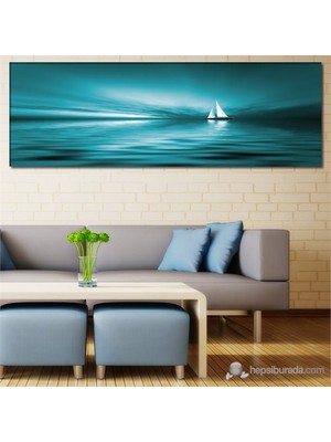 Tabloshop - Ship On The Horizon Iı Canvas Tablo - 90X30cm