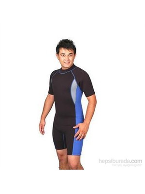 Apnea Sport Dalış Elbisesi Isı Yalıtımı Sağlayan Anatomik Kesim Siyah-Mavi